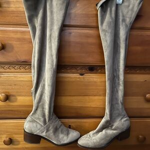 Steve Madden Beige Over-the-Knee Boots